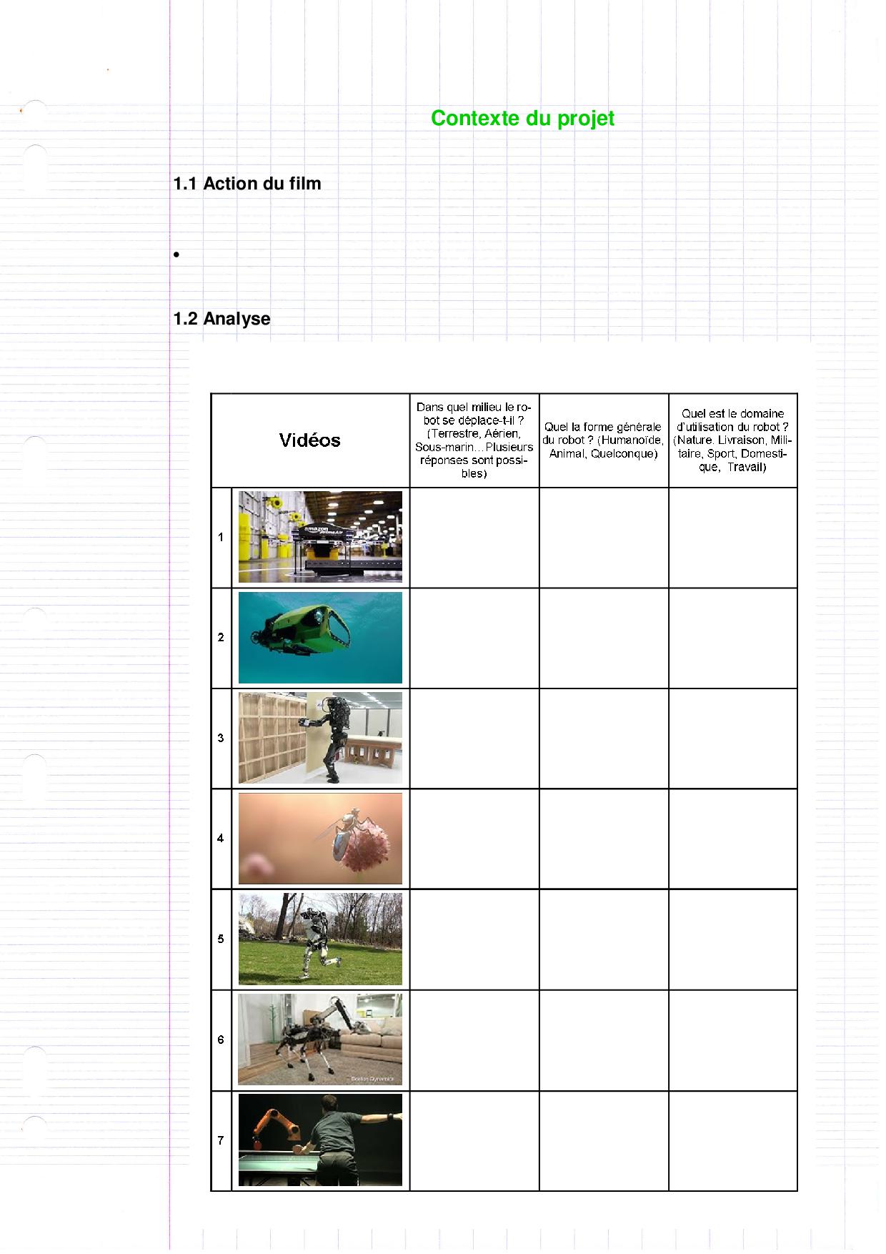 Le cahier de l'élève